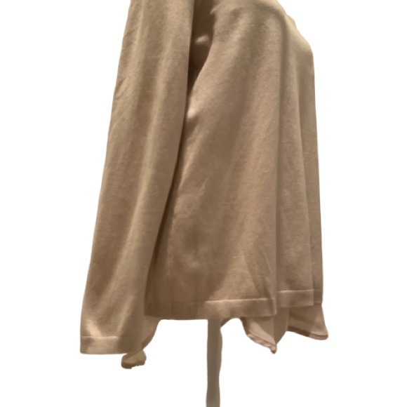 CHELSEA&THEODORE | NWT PALE OPEN BACK SWEATER | L - Picture 6 of 6